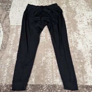 Alo Yoga Conquer Revitalize Mens Large Black Drop Crotch Joggers Pockets Slouchy